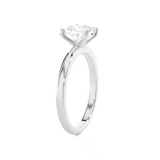 1 ctw Princess-Cut Lab Grown Diamond Solitaire Engagement Ring
