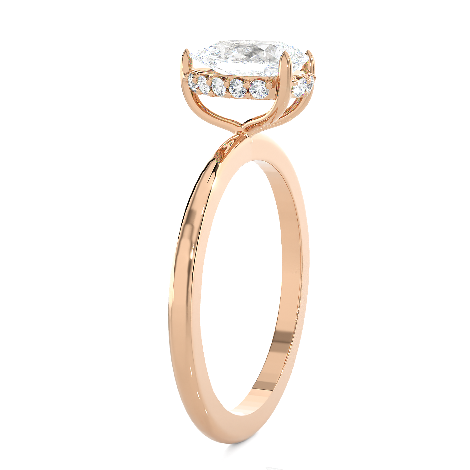 1 1/4 ctw Pear-Shaped Lab Grown Diamond Solitaire Engagement Ring