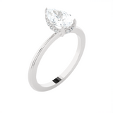 1 1/4 ctw Pear-Shaped Lab Grown Diamond Solitaire Engagement Ring