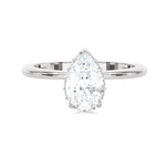 1 1/4 ctw Pear-Shaped Lab Grown Diamond Solitaire Engagement Ring