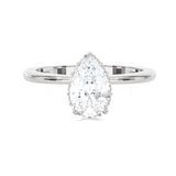 1 1/4 ctw Pear-Shaped Lab Grown Diamond Solitaire Engagement Ring