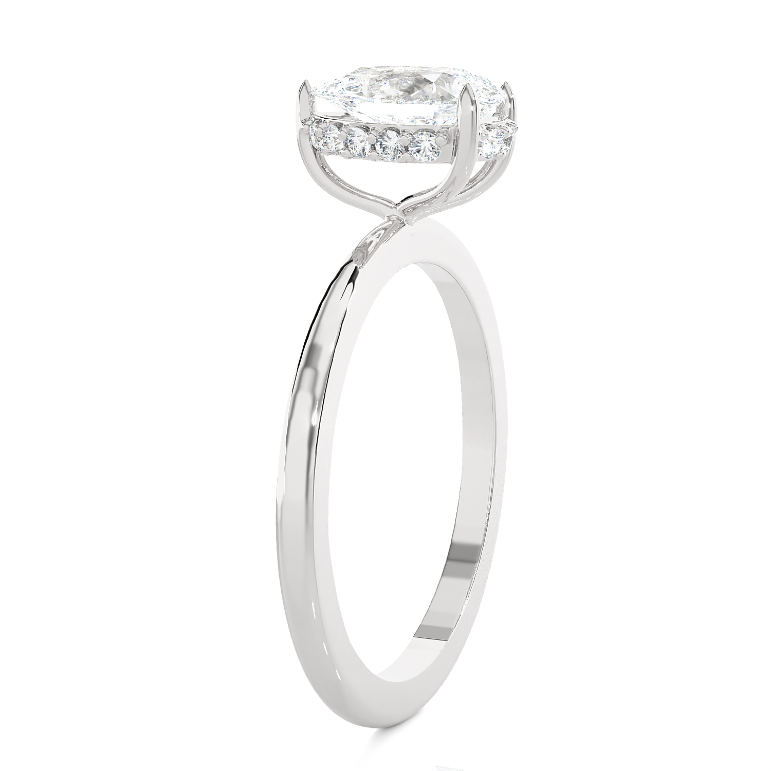 1 1/4 ctw Pear-Shaped Lab Grown Diamond Solitaire Engagement Ring