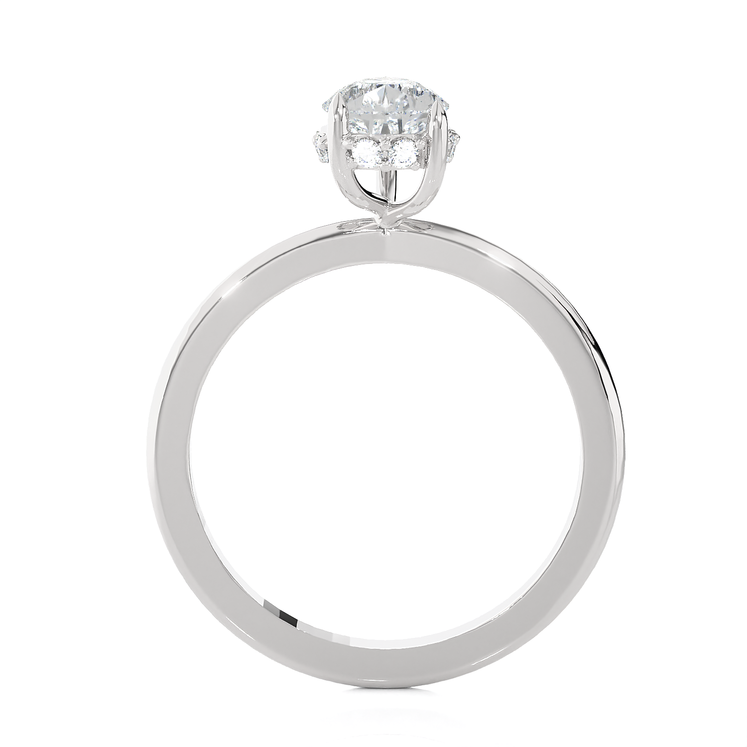 1 1/4 ctw Pear-Shaped Lab Grown Diamond Solitaire Engagement Ring