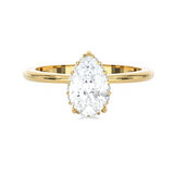 1 1/4 ctw Pear-Shaped Lab Grown Diamond Solitaire Engagement Ring