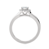 7/8 ctw Marquise Lab Grown Diamond Halo Engagement Ring