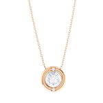 Round Lab Grown Diamond Solitaire Pendant