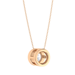 Round Lab Grown Diamond Solitaire Pendant