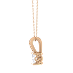 Oval Lab Grown Diamond Solitaire Pendant