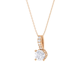Round Lab Grown Diamond Solitaire Pendant