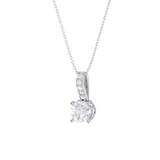 Round Lab Grown Diamond Solitaire Pendant