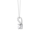 Round Lab Grown Diamond Solitaire Pendant