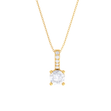 Round Lab Grown Diamond Solitaire Pendant
