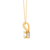 Round Lab Grown Diamond Solitaire Pendant
