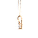 Round Lab Grown Diamond Solitaire Pendant