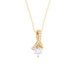 Round Lab Grown Diamond Solitaire Pendant