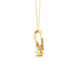Round Lab Grown Diamond Solitaire Pendant