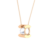 Round Lab Grown Diamond Solitaire Pendant