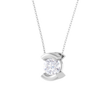 Round Lab Grown Diamond Solitaire Pendant