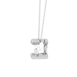 Round Lab Grown Diamond Solitaire Pendant