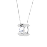 Round Lab Grown Diamond Solitaire Pendant