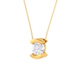 Round Lab Grown Diamond Solitaire Pendant