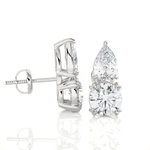 Multi-Shape Lab Grown Diamond Stud Earrings