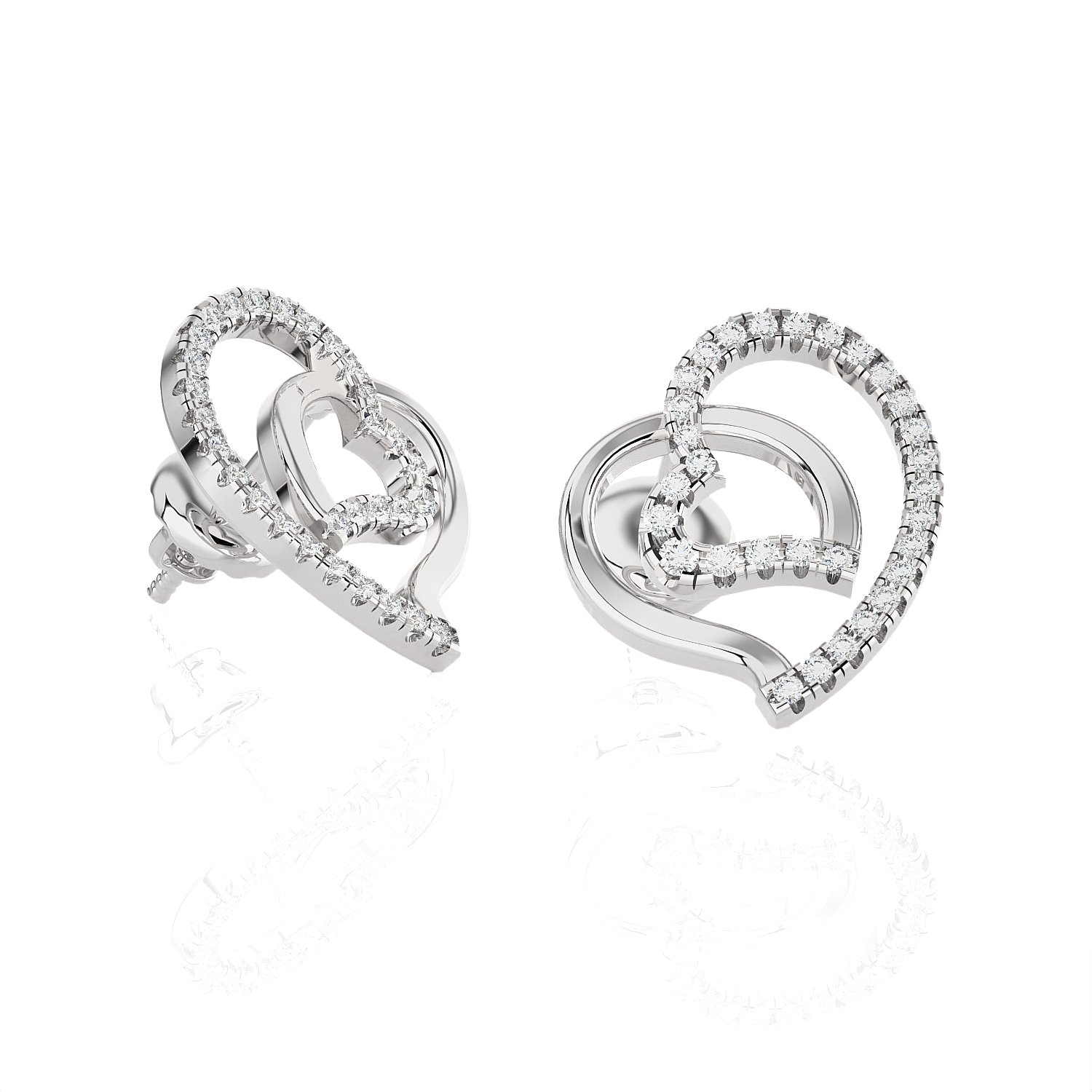 Round Lab Grown Diamond Stud Earrings