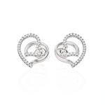 Round Lab Grown Diamond Stud Earrings