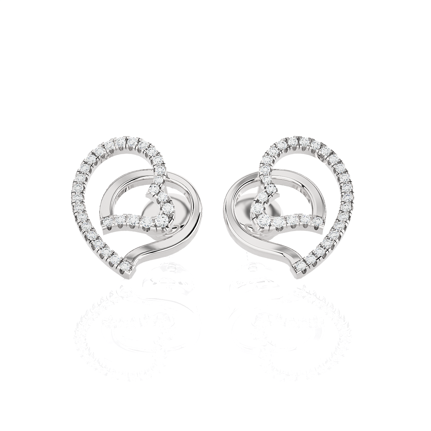 Round Lab Grown Diamond Stud Earrings