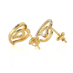 Round Lab Grown Diamond Stud Earrings