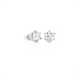 3/4 ctw Round Lab Grown Diamond Solitaire Stud Earrings