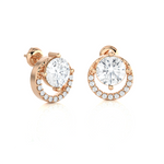 Round Lab Grown Diamond Stud Earrings
