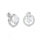 Round Lab Grown Diamond Stud Earrings