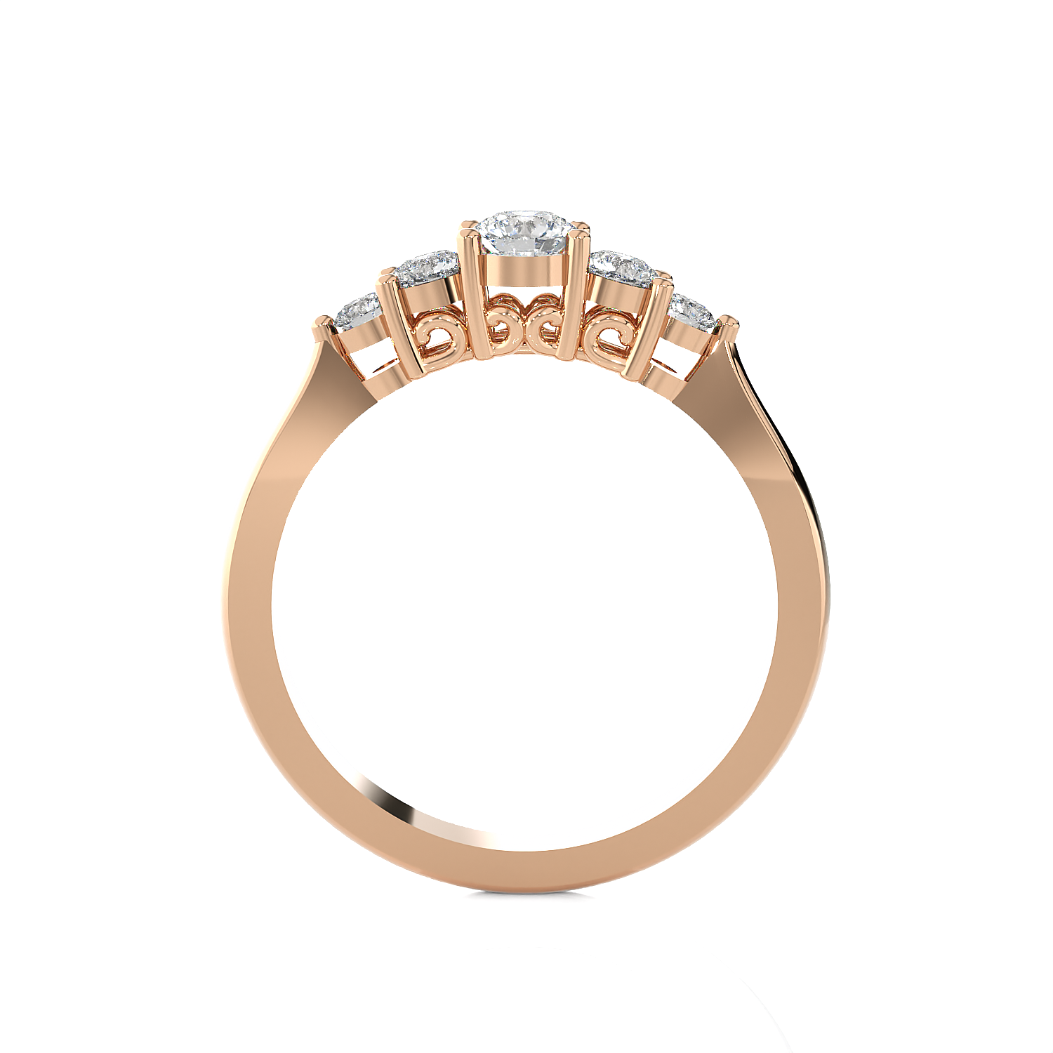 1/2 ctw Round Lab Grown Diamond Anniversary Ring