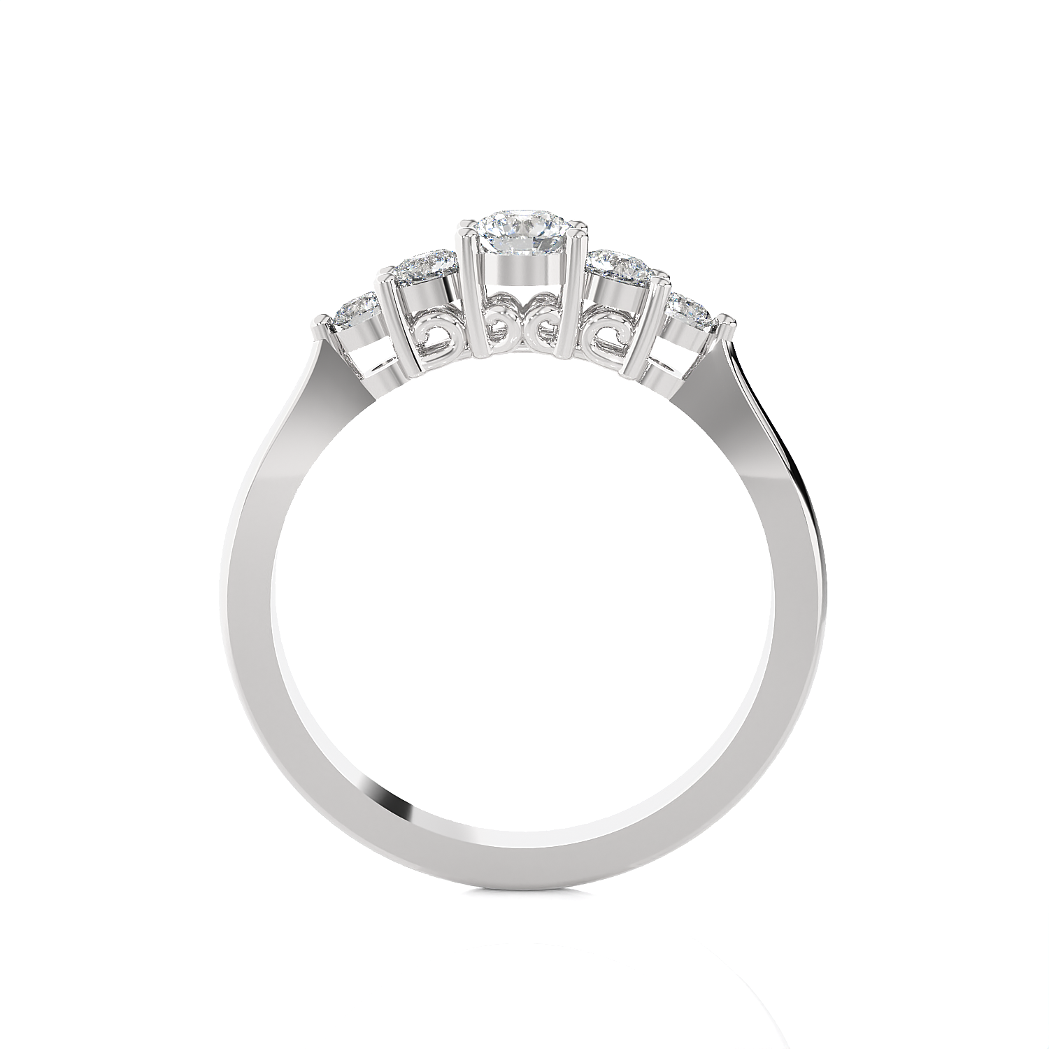 1/2 ctw Round Lab Grown Diamond Anniversary Ring