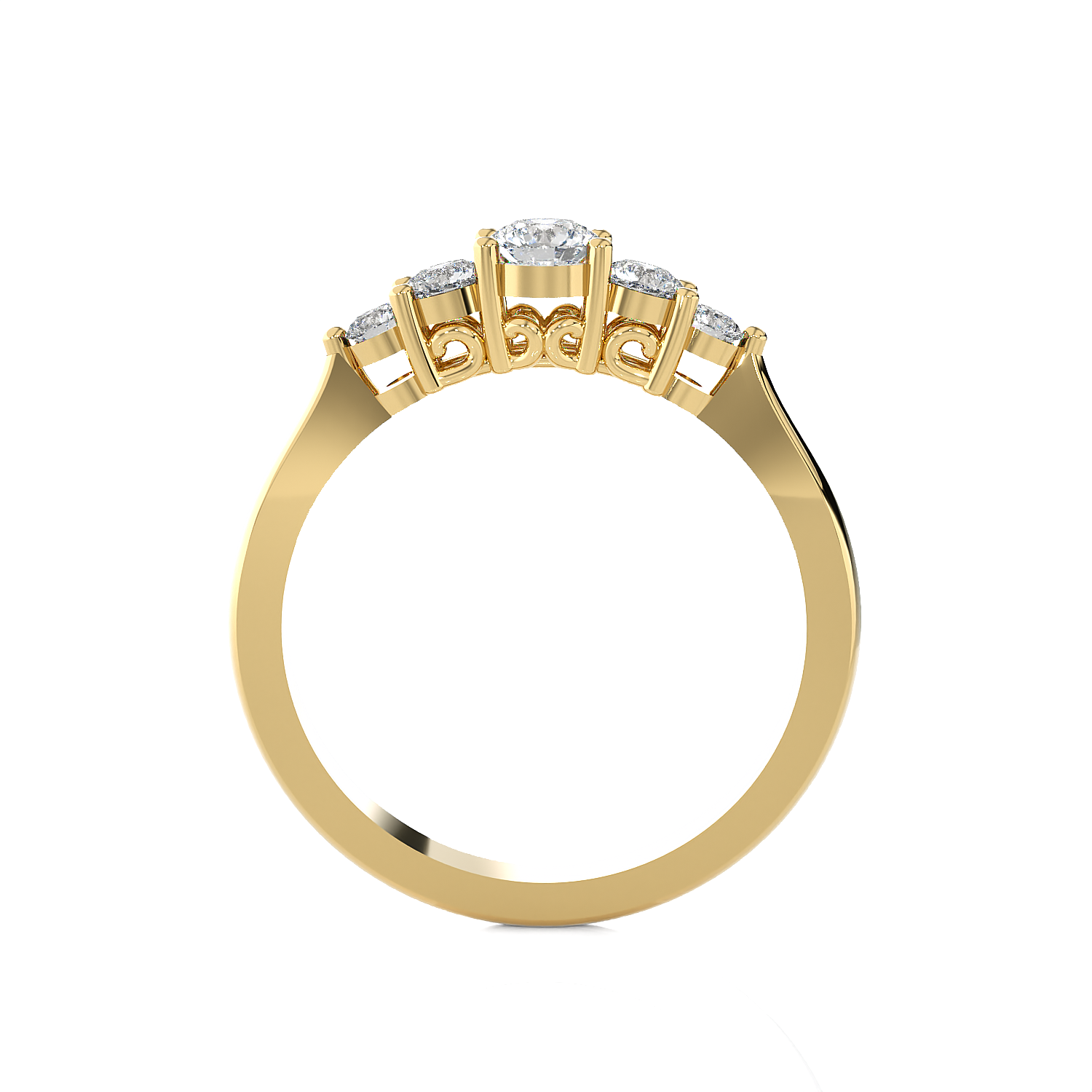 1/2 ctw Round Lab Grown Diamond Anniversary Ring