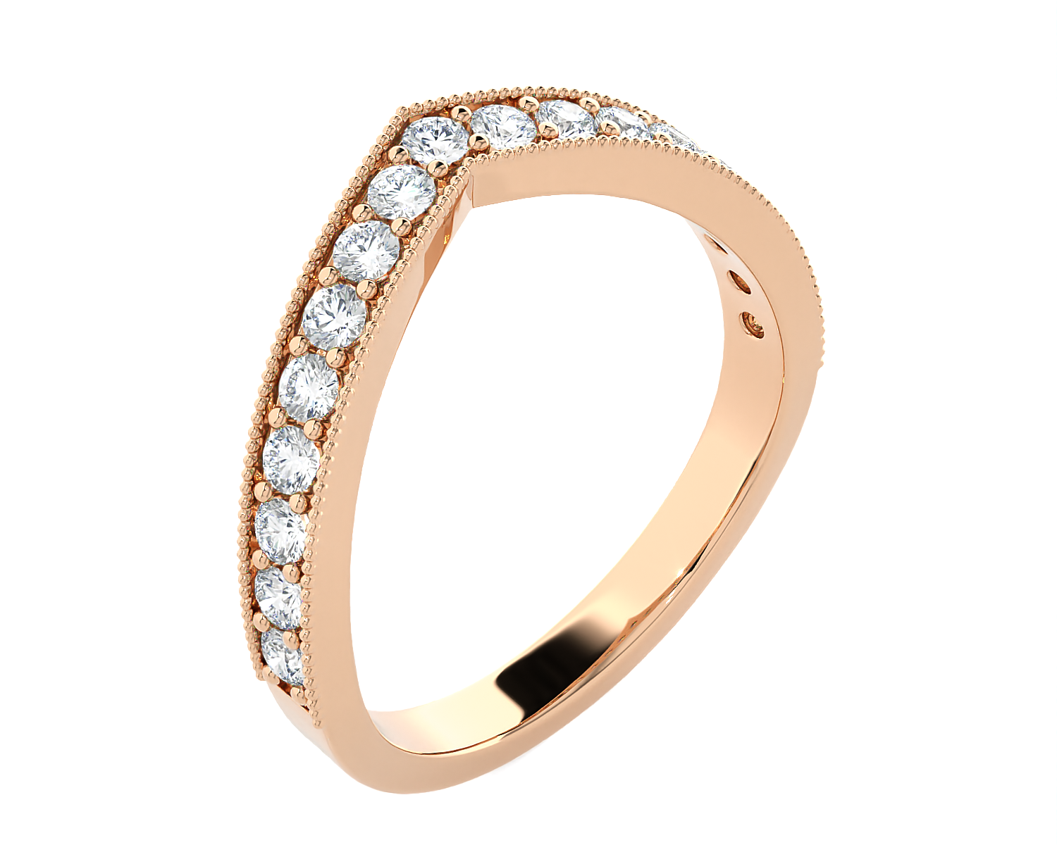 1/2 ctw Round Lab Grown Diamond Anniversary Ring
