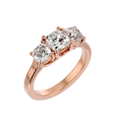 2 5/8 ctw Round Three Stone Lab Grown Diamond Ring