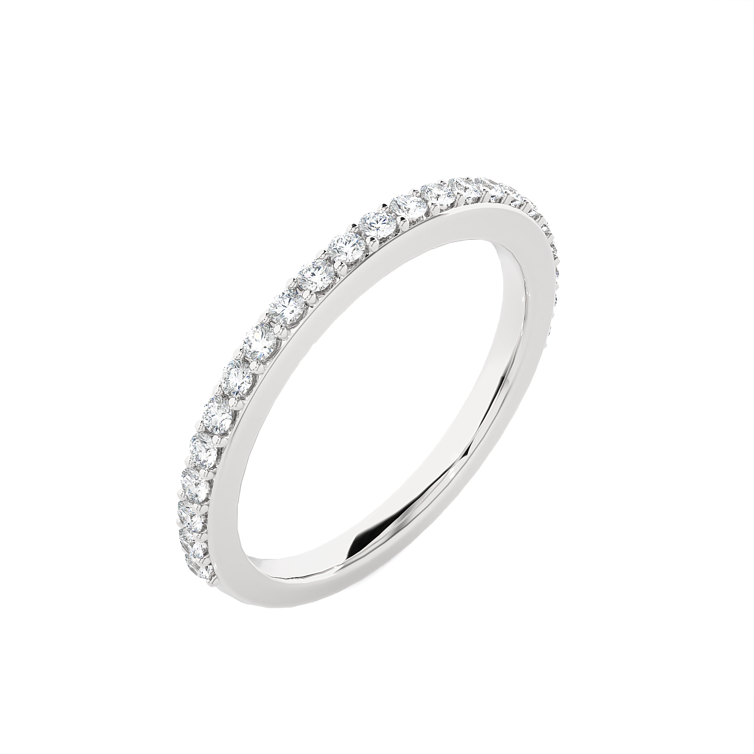 3/8 ctw Round Lab Grown Diamond Wedding Band