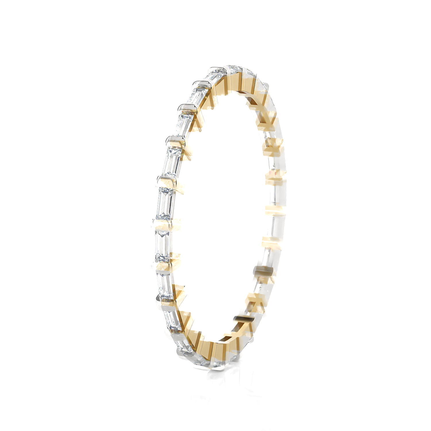 1/2 ctw Emerald-Cut Lab Grown Diamond Eternity Band