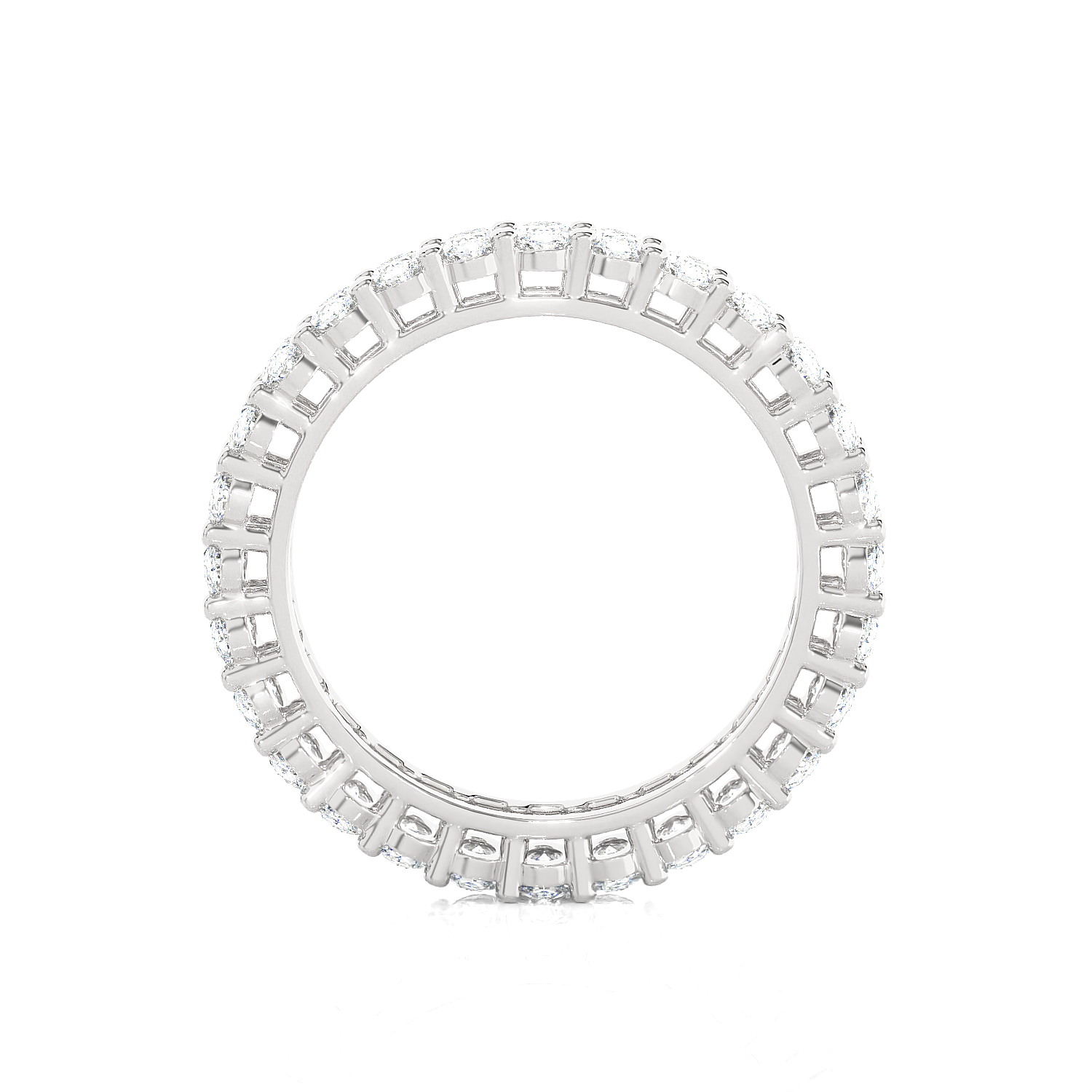 3 ctw Oval-Shape Lab Grown Diamond Eternity Band