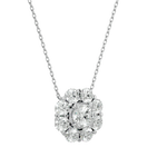 Round Lab Grown Diamond Solitaire Pendant