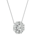 Round Lab Grown Diamond Solitaire Pendant