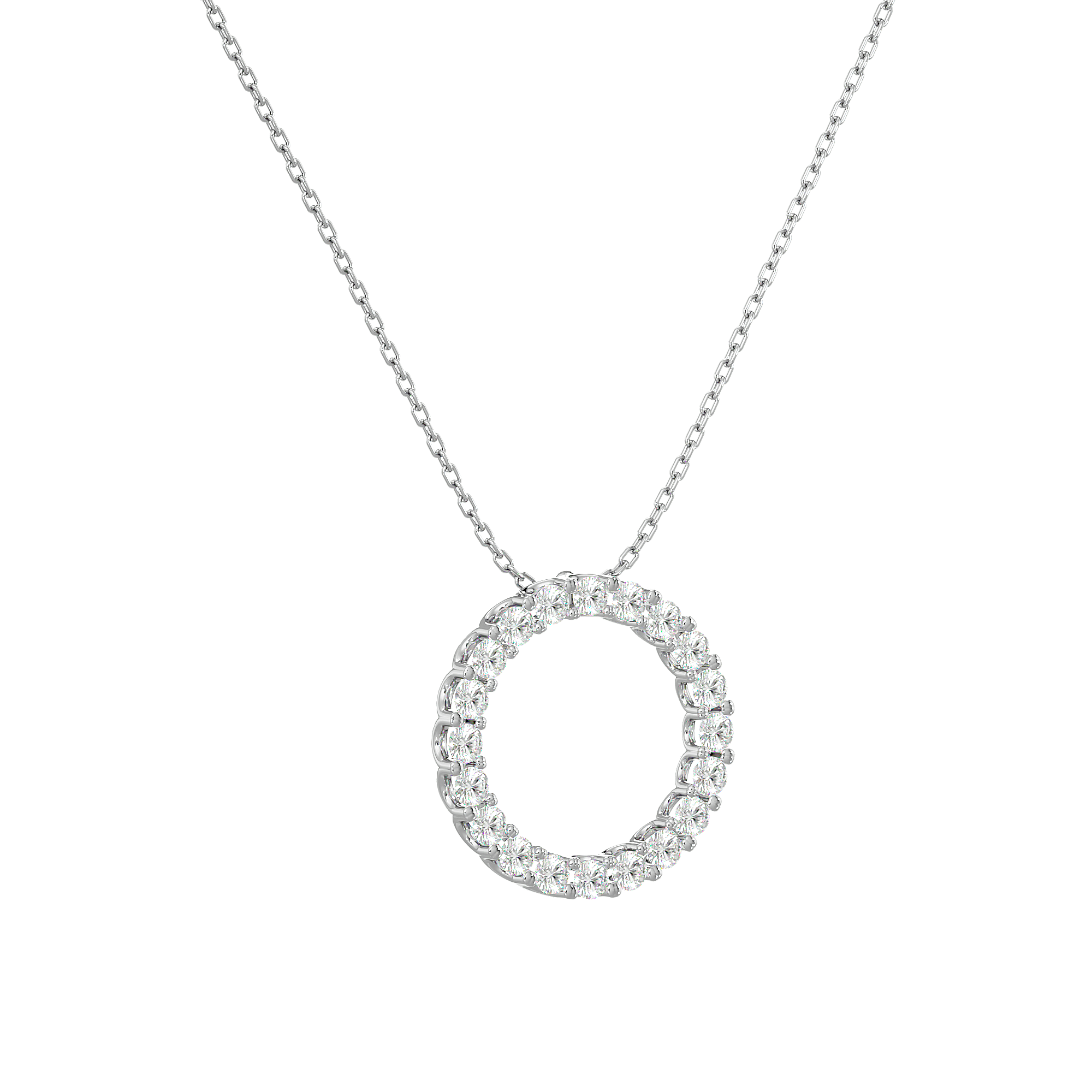 Round Lab Grown Diamond Fashion Pendant