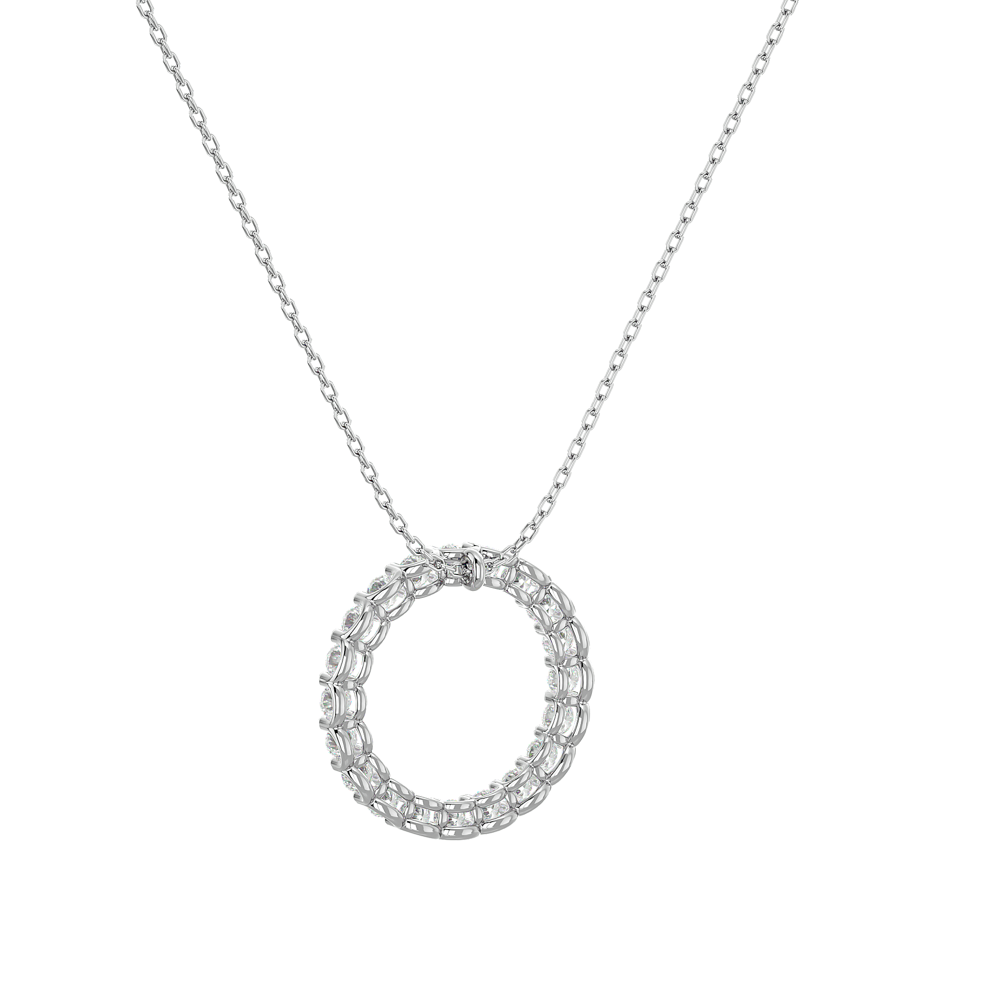 Round Lab Grown Diamond Fashion Pendant