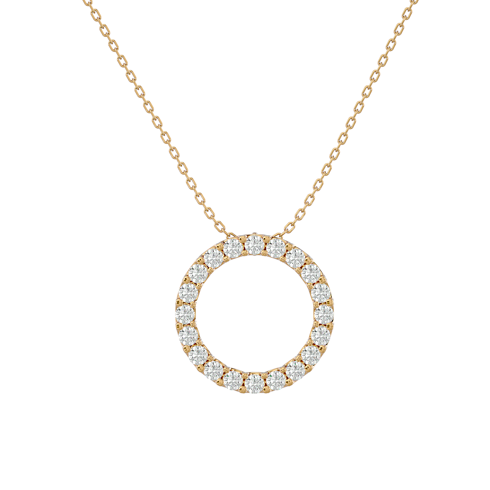 Round Lab Grown Diamond Fashion Pendant