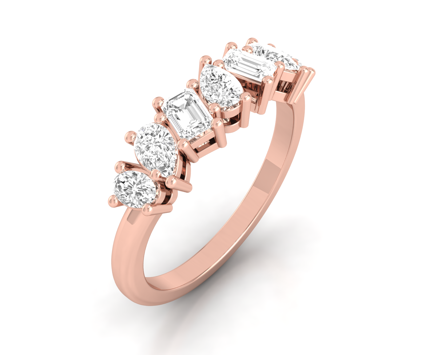 7/8 ctw Multi-Shape Lab Grown Diamond Fashion Ring