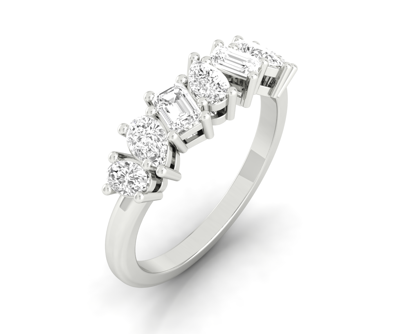 7/8 ctw Multi-Shape Lab Grown Diamond Fashion Ring