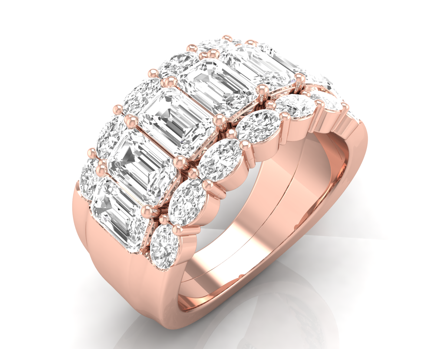 5 ctw Multi-Shape Lab Grown Diamond Fashion Ring