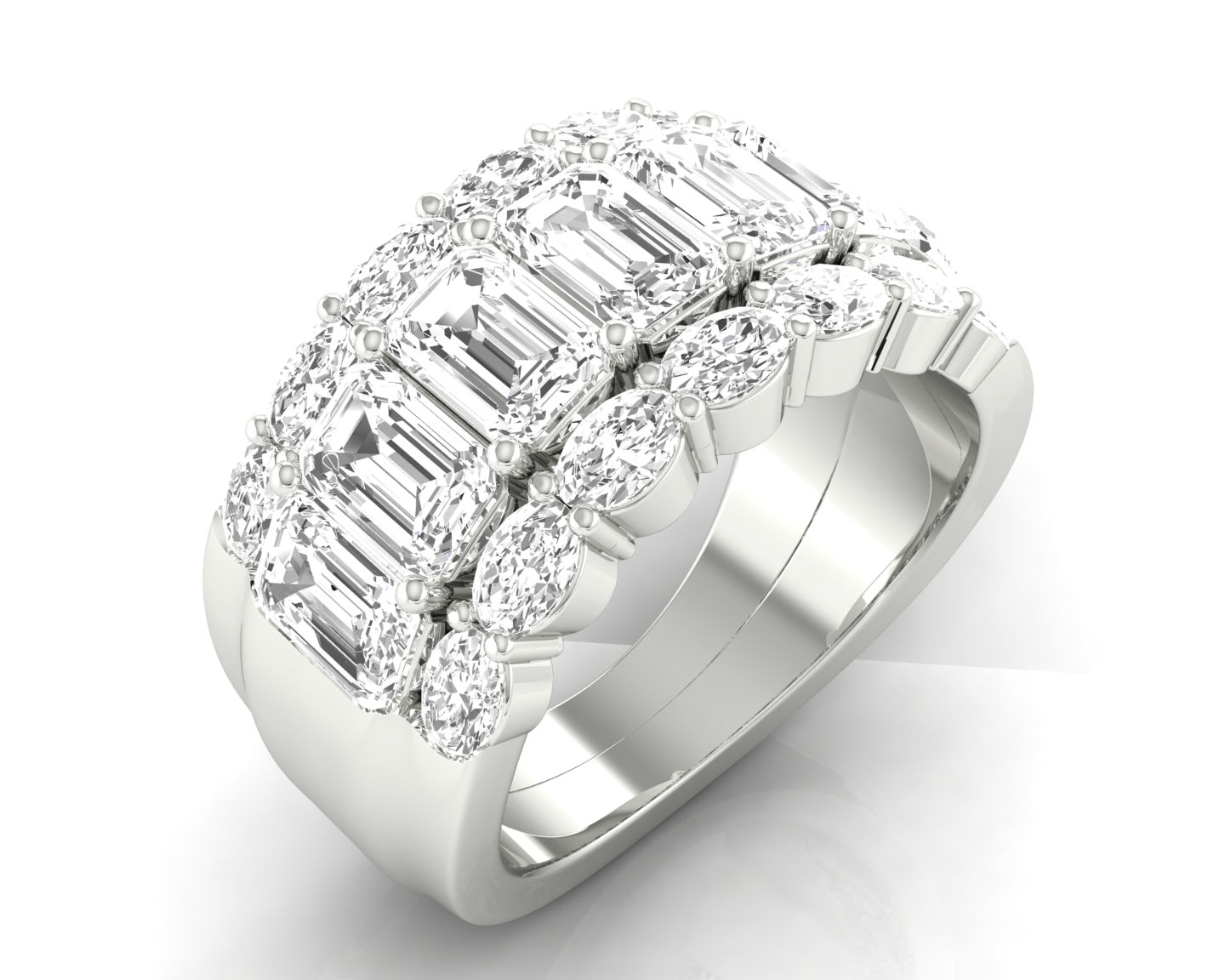 5 ctw Multi-Shape Lab Grown Diamond Fashion Ring